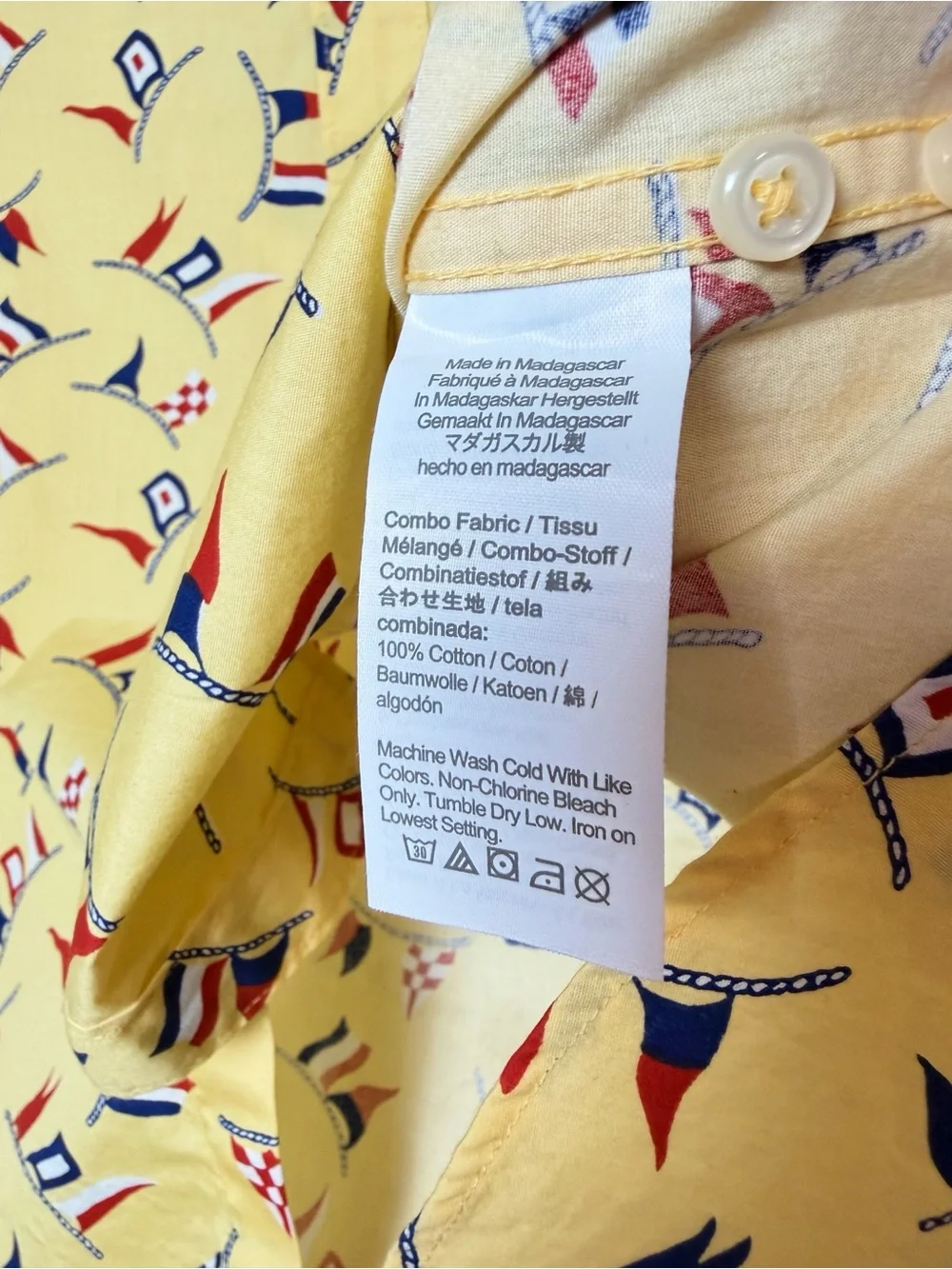 J. Crew lightweight yellow